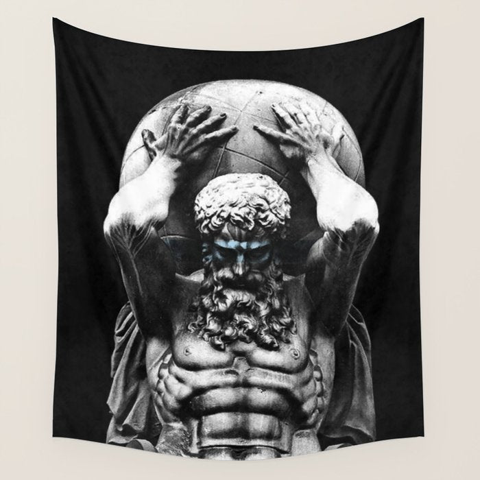 Hercules holding the whole world Wall Tapestry Gallery Image 4