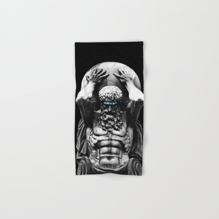 Hercules holding the whole world Bath Towel Gallery Image 1