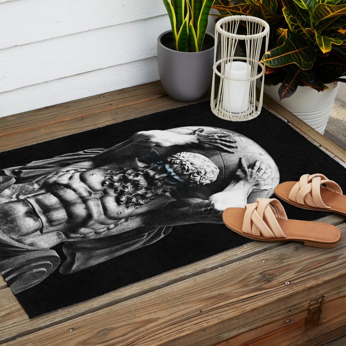 Hercules holding the whole world Outdoor Rug Gallery Image 2