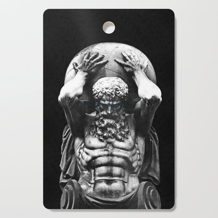 Hercules holding the whole world Cutting Board Gallery Image 1