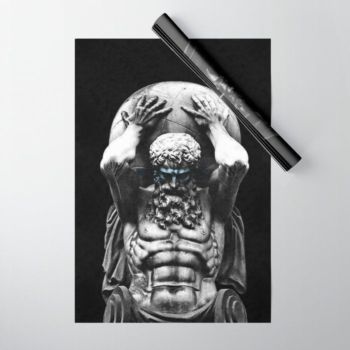Hercules holding the whole world Wrapping Paper Gallery Image 1