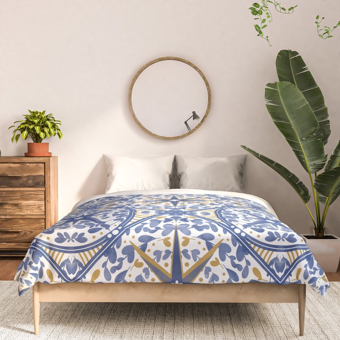Intricate nature circular tiles B24 Comforter Gallery Image 3