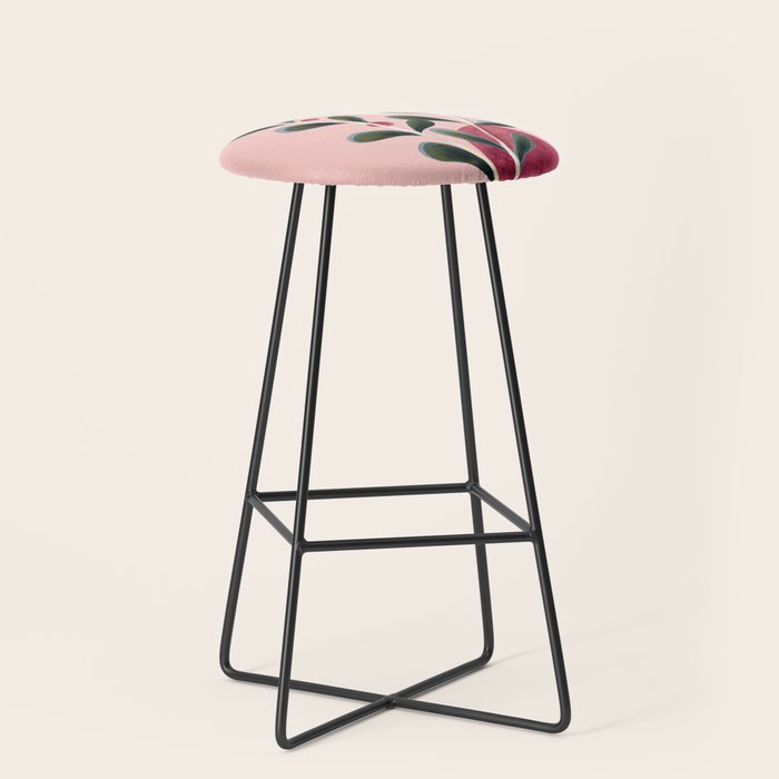 Soft Berry Branches Stool Gallery Image 1
