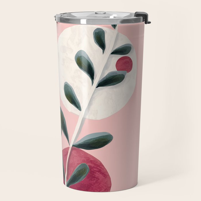 Soft Berry Branches Travel Mug Gallery Image 2