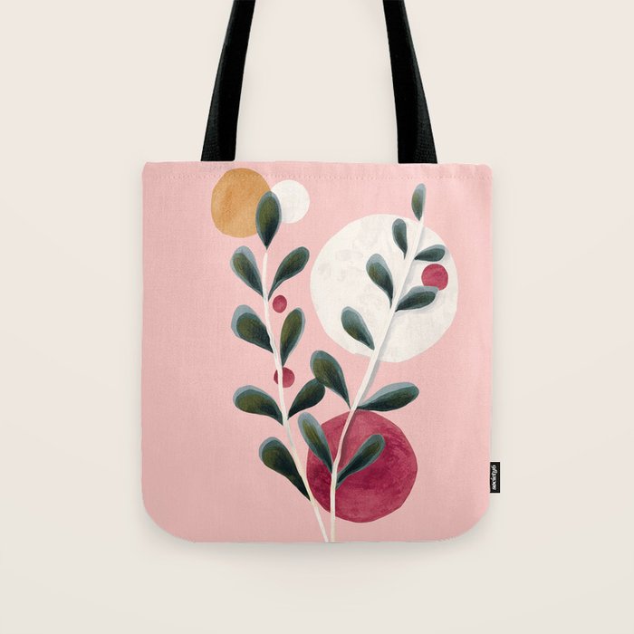Soft Berry Branches Tote Bag Gallery Image 1