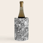 canadian animals black white Wine Chiller Gallery Image 3