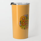 Gemini Flowers Travel Mug Gallery Image 3