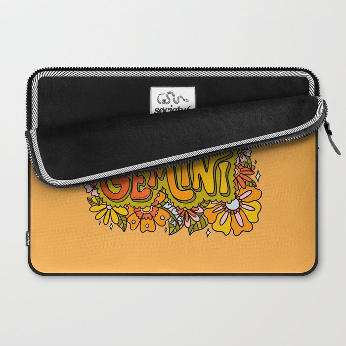 Gemini Flowers Laptop Sleeve Gallery Image 2
