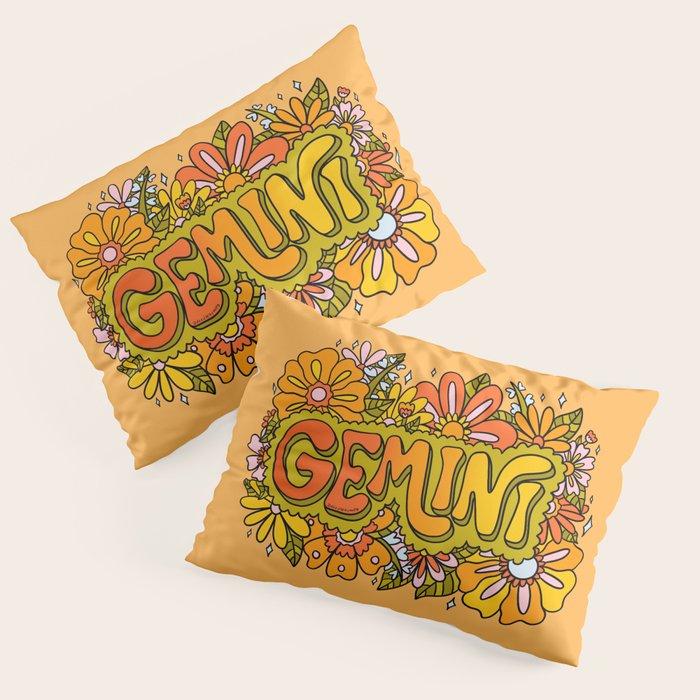 Gemini Flowers Pillow Sham Gallery Image 3