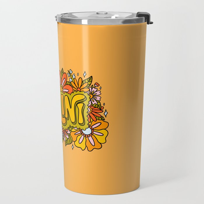 Gemini Flowers Travel Mug Gallery Image 2