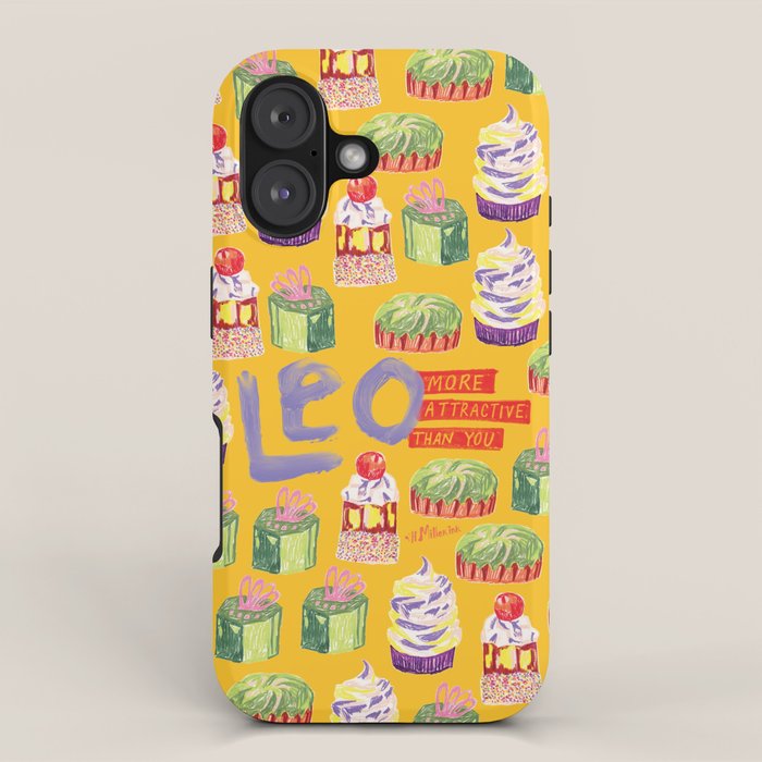 Leo Birthday Treats in Orange | Zodiac Series iPhone Case Gallery Image 1
