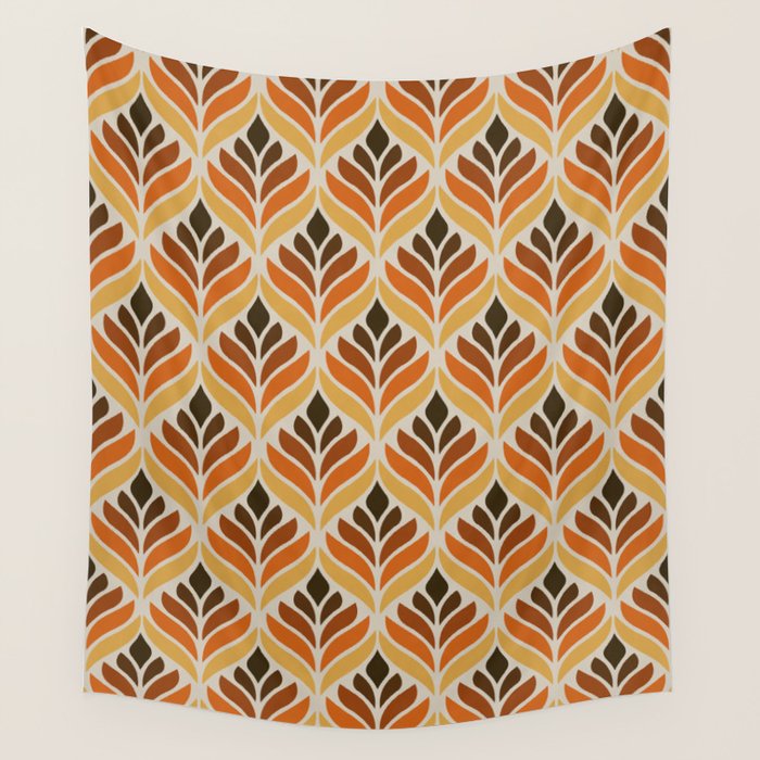 Retro Flower Pattern Wall Tapestry Gallery Image 4
