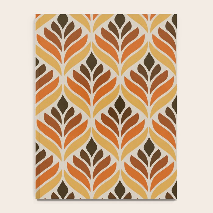 Retro Flower Pattern Notebook Gallery Image 4