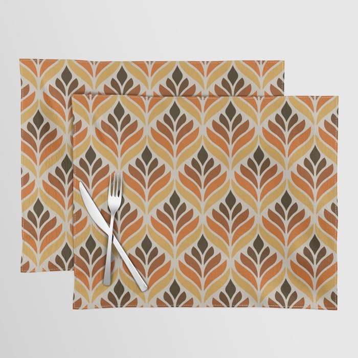 Retro Flower Pattern Placemat Gallery Image 1