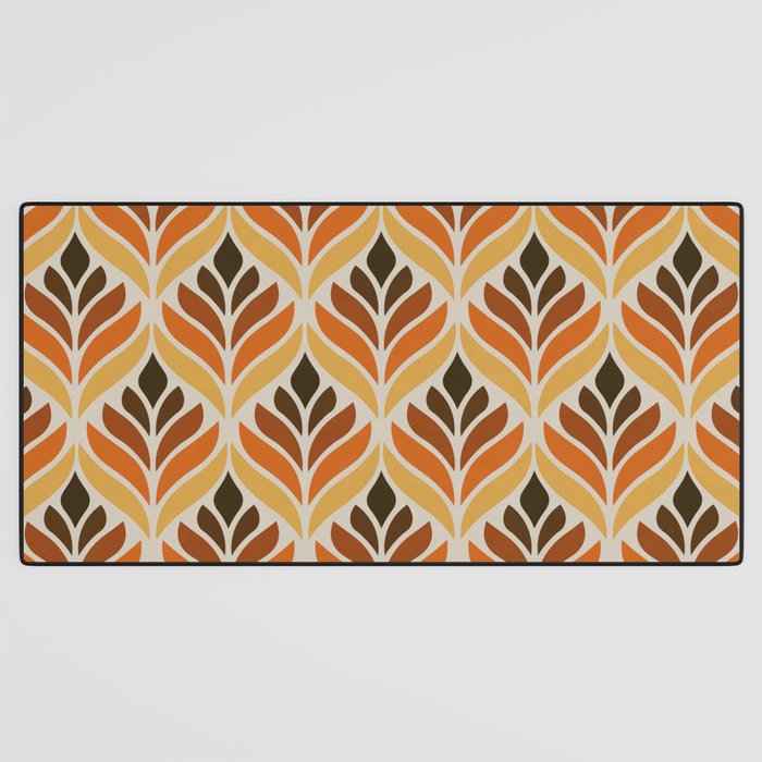 Retro Flower Pattern Desk Mat Gallery Image 3
