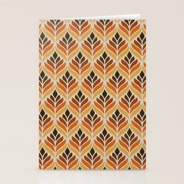 Retro Flower Pattern Stationery Card Gallery Image 2