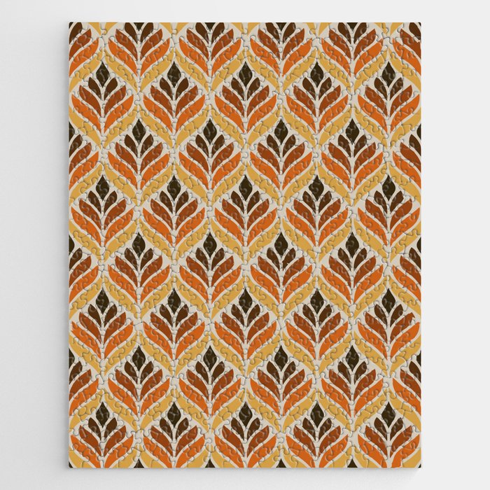 Retro Flower Pattern Jigsaw Puzzle Gallery Image 1