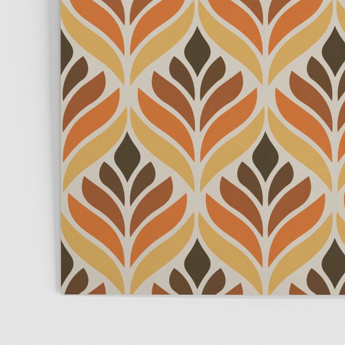 Retro Flower Pattern Poster Gallery Image 3