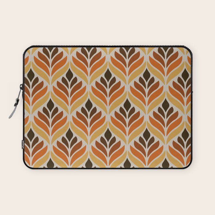 Retro Flower Pattern Laptop Sleeve Gallery Image 1