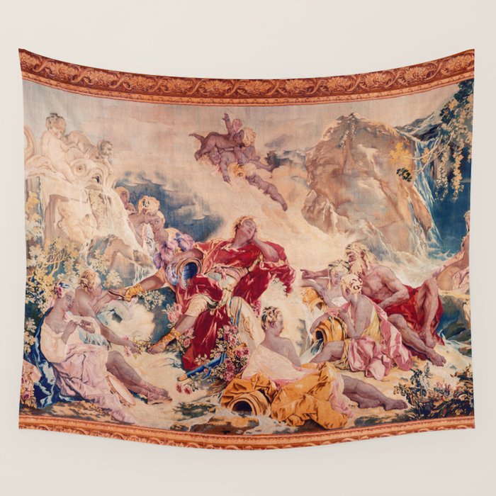 Dream of Rinaldo 18th Century French Tapestry Print Wall Tapestry Gallery Image 1
