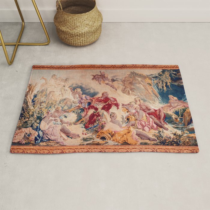 Dream of Rinaldo 18th Century French Tapestry Print Rug Gallery Image 1