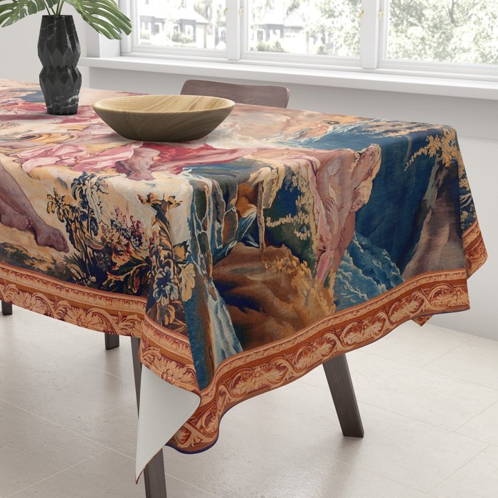 Dream of Rinaldo 18th Century French Tapestry Print Tablecloth Gallery Image 3