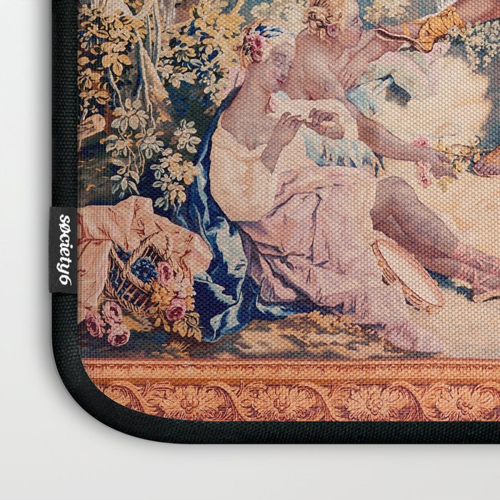 Dream of Rinaldo 18th Century French Tapestry Print Laptop Sleeve Gallery Image 3