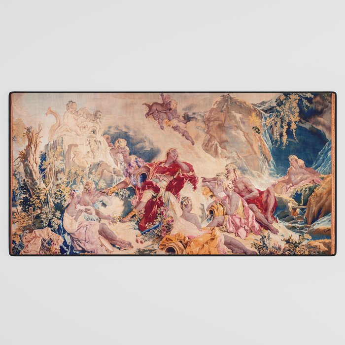Dream of Rinaldo 18th Century French Tapestry Print Desk Mat Gallery Image 3