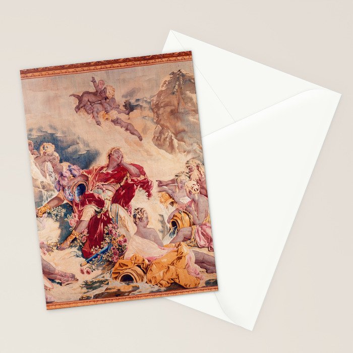Dream of Rinaldo 18th Century French Tapestry Print Stationery Card Gallery Image 2