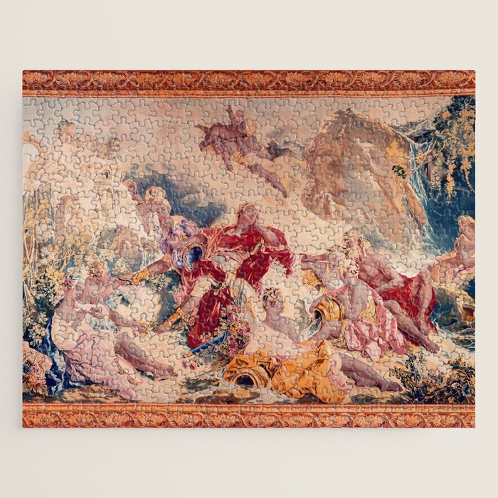 Dream of Rinaldo 18th Century French Tapestry Print Jigsaw Puzzle Gallery Image 1