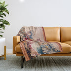 Dream of Rinaldo 18th Century French Tapestry Print Throw Blanket Gallery Image 1