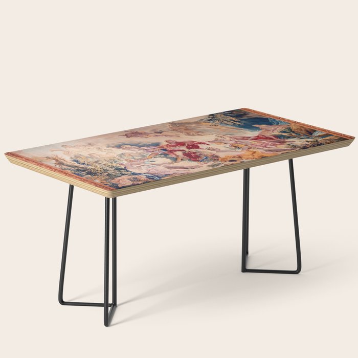 Dream of Rinaldo 18th Century French Tapestry Print Coffee Table Gallery Image 1