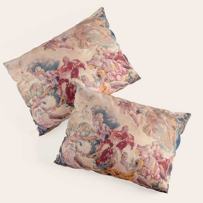 Dream of Rinaldo 18th Century French Tapestry Print Pillow Sham Gallery Image 3