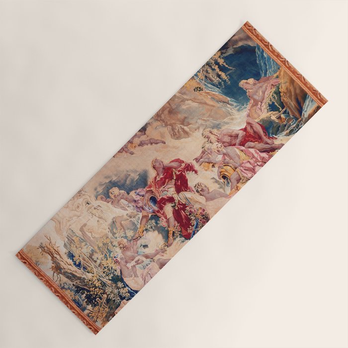 Dream of Rinaldo 18th Century French Tapestry Print Yoga Mat Gallery Image 1