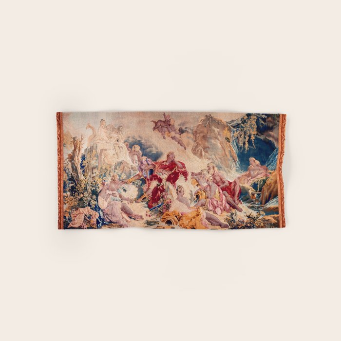 Dream of Rinaldo 18th Century French Tapestry Print Bath Towel Gallery Image 1