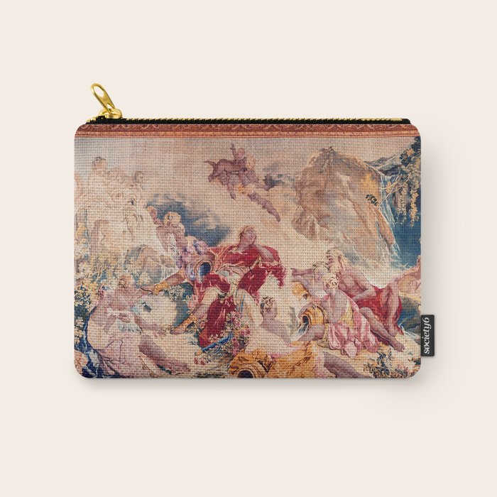 Dream of Rinaldo 18th Century French Tapestry Print Carry All Pouch Gallery Image 1