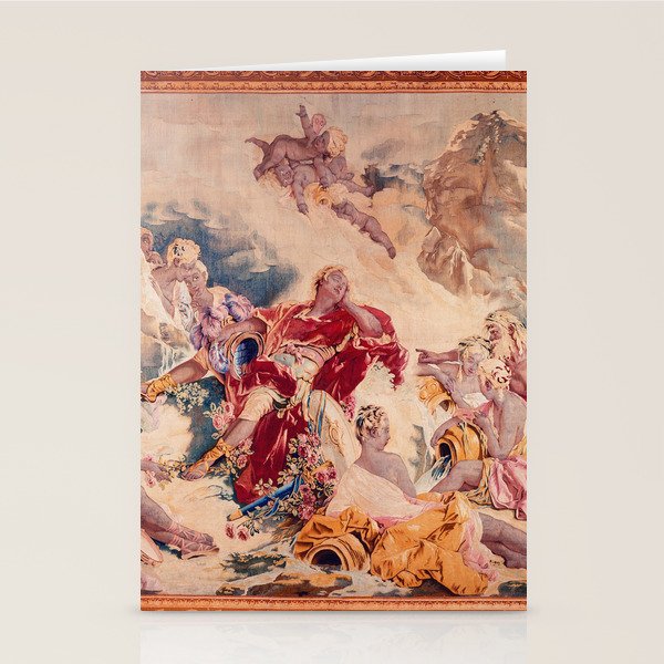 Dream of Rinaldo 18th Century French Tapestry Print Stationery Card Gallery Image 1