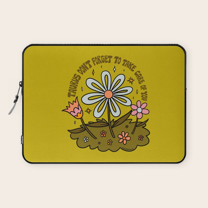 Taurus Flower Laptop Sleeve Gallery Image 1