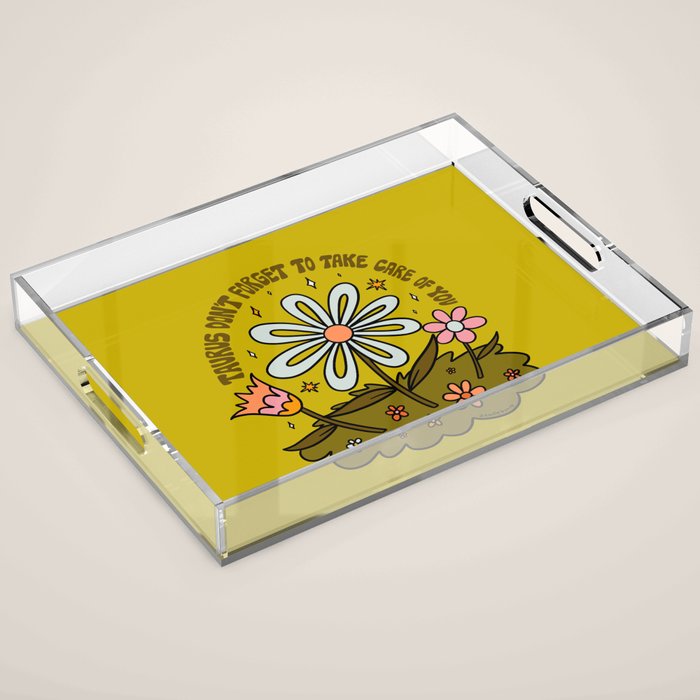 Taurus Flower Acrylic Tray Gallery Image 1