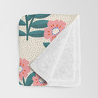 Flower branch  Throw Blanket Gallery Image 3