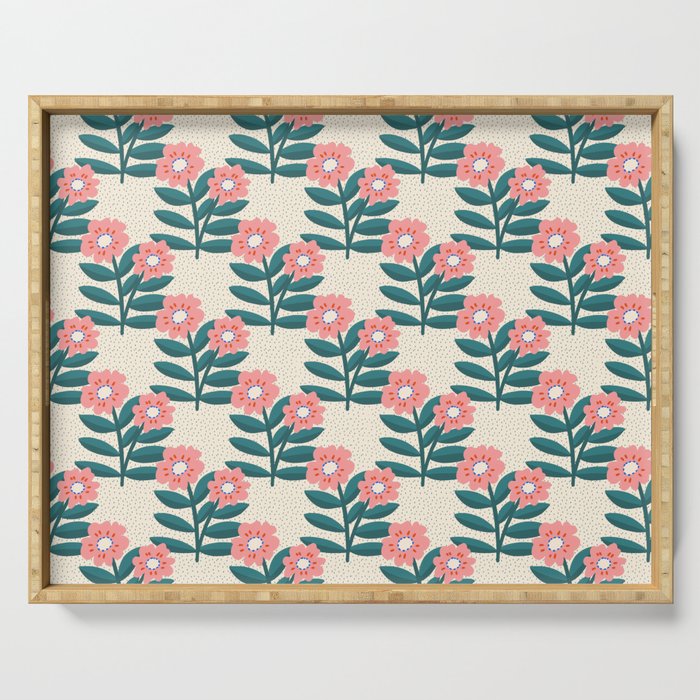 Flower branch  Serving Tray Gallery Image 1