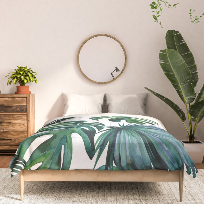 Tropical Palm Leaves Classic Comforter Gallery Image 3