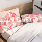ma ville mon amour; City life collection pearl pink  Pillow Sham Gallery Image 2