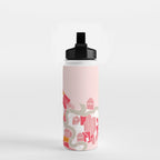 ma ville mon amour; City life collection pearl pink  Water Bottle Gallery Image 2