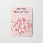 ma ville mon amour; City life collection pearl pink  Bath Mat Gallery Image 1