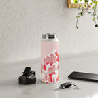 ma ville mon amour; City life collection pearl pink  Water Bottle Gallery Image 4