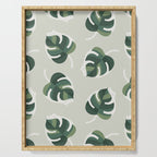 Monstera Cat pattern 1 Serving Tray Gallery Image 1