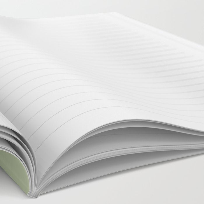 The Light Sage Green Solid Notebook Gallery Image 2