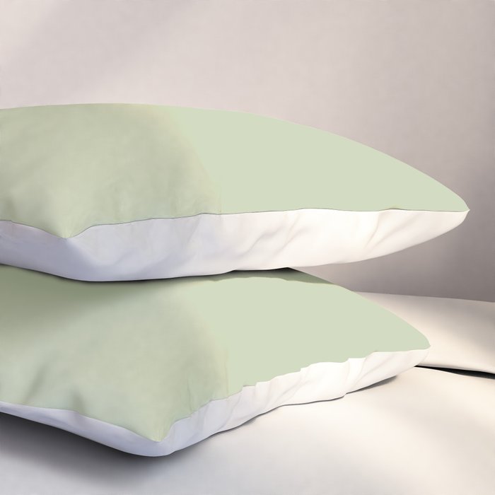 The Light Sage Green Solid Pillow Sham Gallery Image 3