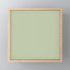 The Light Sage Green Solid Mini Art Print Gallery Image 1
